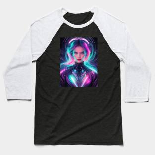 TLW - Futuristic Woman Queen 1 Baseball T-Shirt